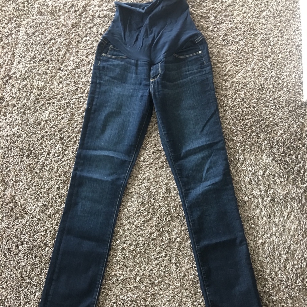 Paige Skyline Straight Maternity Jeans